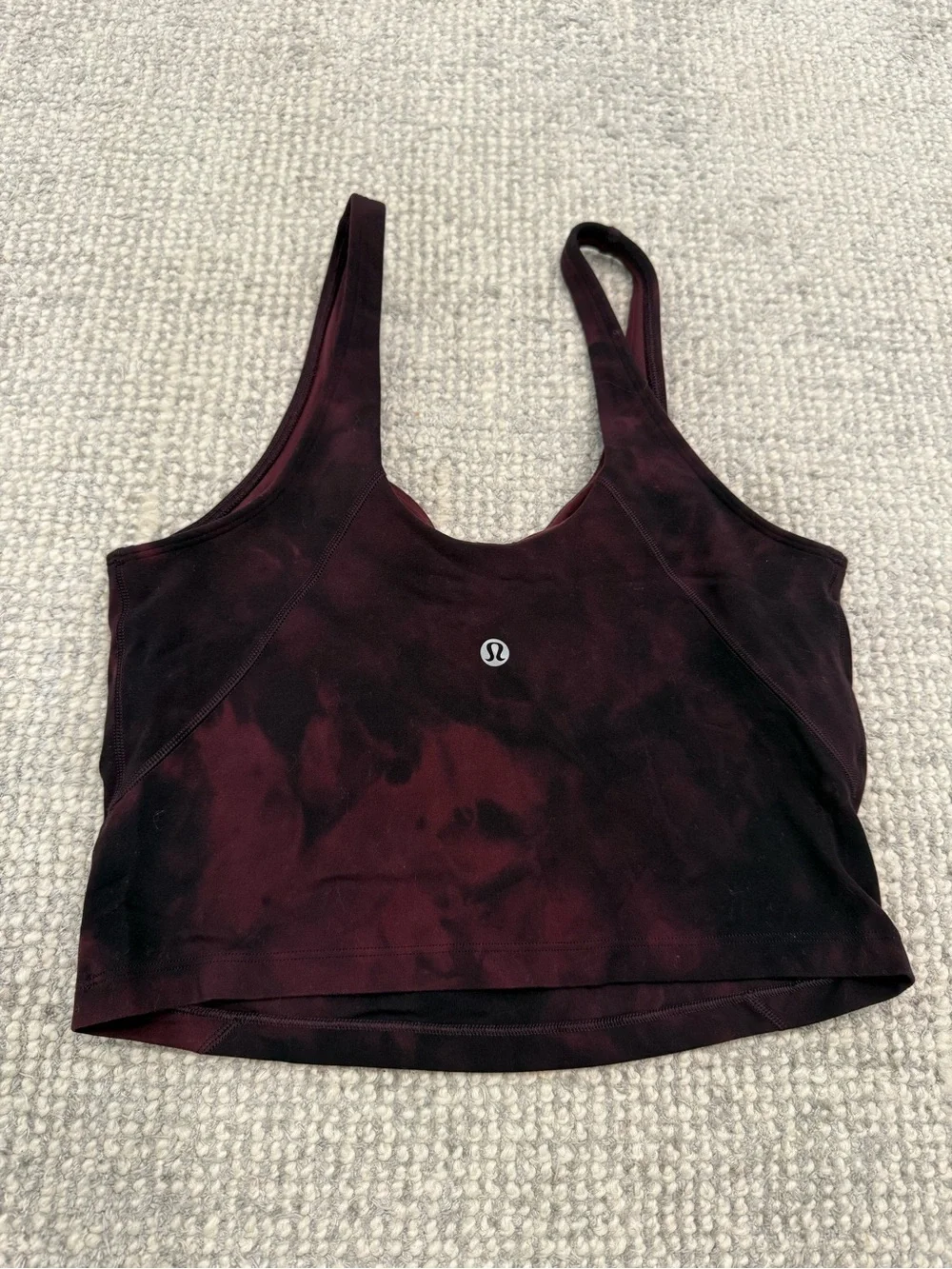 lululemon athletica Burgundy Tie-Dye Align Tank